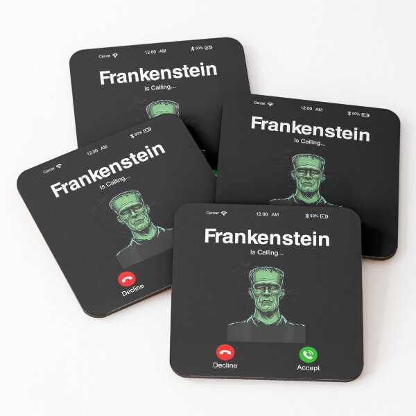 Item preview, Frankenstein Is Calling Graphic Tees - Funny Frankenstein T-Shirt designed and sold by gailp9willie.