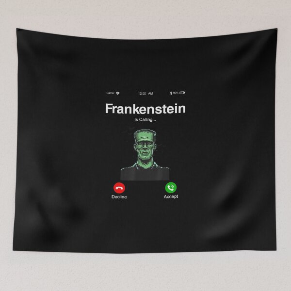 Item preview, Frankenstein Is Calling Graphic Tees - Funny Frankenstein T-Shirt designed and sold by gailp9willie.