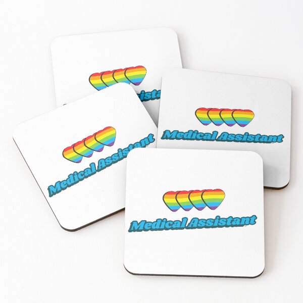 Item preview, Medical Assistant Love - LGBT Hearts - MA designed and sold by FreshMedThreads.
