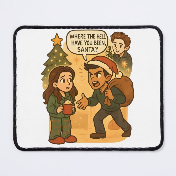 Item preview, Where the Hell Have You Been, Santa? – Twilight Christmas Meme Sticker designed and sold by MAVNALE.