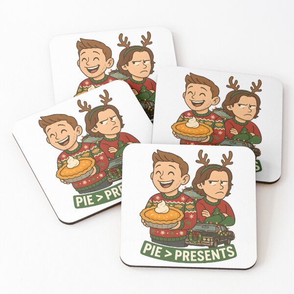 Item preview, Supernatural Christmas Sticker – Pie Over Presents designed and sold by MAVNALE.