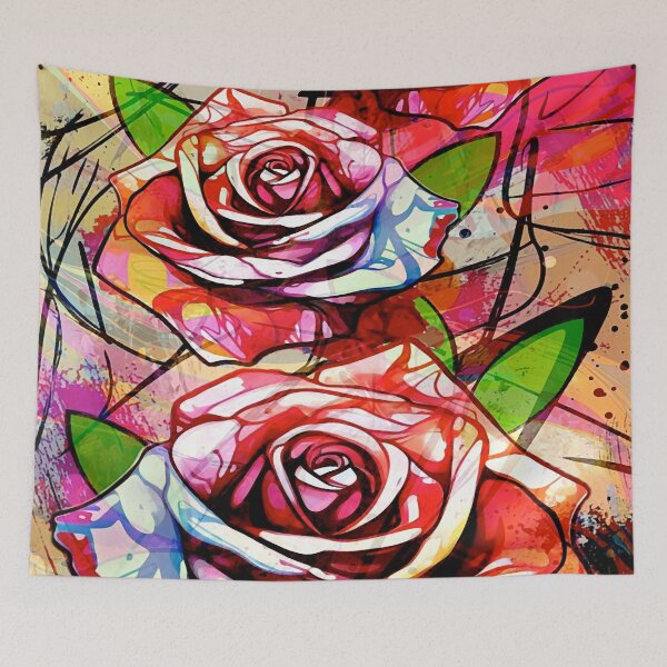 Item preview, Three Rose Painting designed and sold by ViaARTfactory.