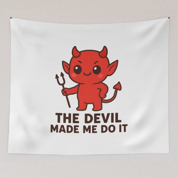 Item preview, The Devil Made Me Do It designed and sold by Printessive Designs.