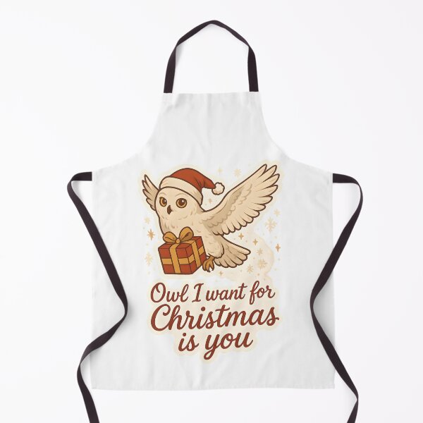 Item preview, Owl I Want for Christmas Is You – Cute Holiday Owl Sticker ?? designed and sold by MAVNALE.