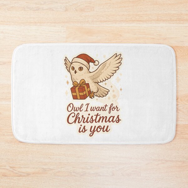 Item preview, Owl I Want for Christmas Is You – Cute Holiday Owl Sticker ?? designed and sold by MAVNALE.