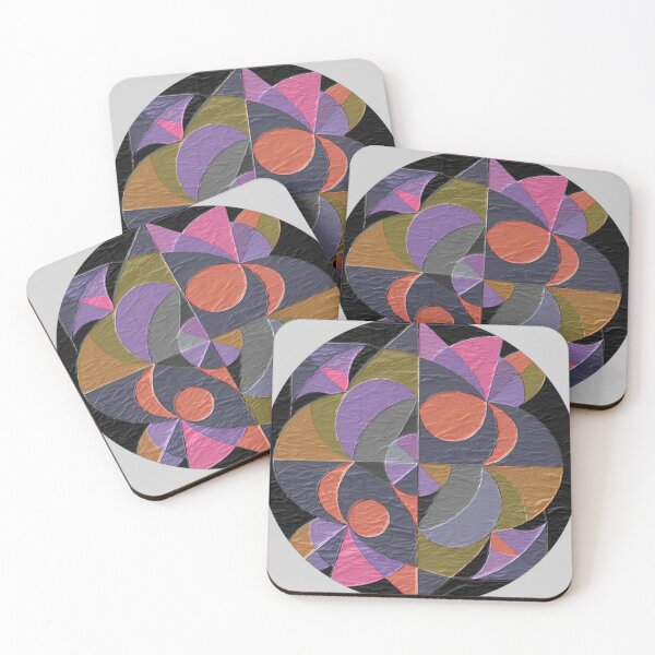 Artikelvorschau, geometrisch geprägtes Leder abstrakt bunt design entworfen und verkauft von SmashingDeals.
