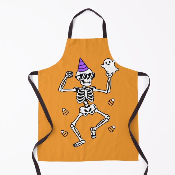 Item preview, Party Skull with Ghost | Funny Halloween Skeleton designed and sold by TinaDu-.