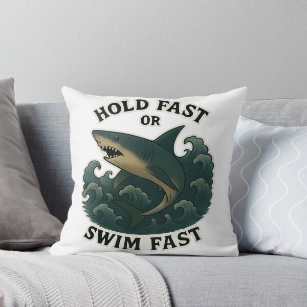 Item preview, Hold fast or swim fast shark logo desgin  designed and sold by Ali Kiwan Photo and Desgin .