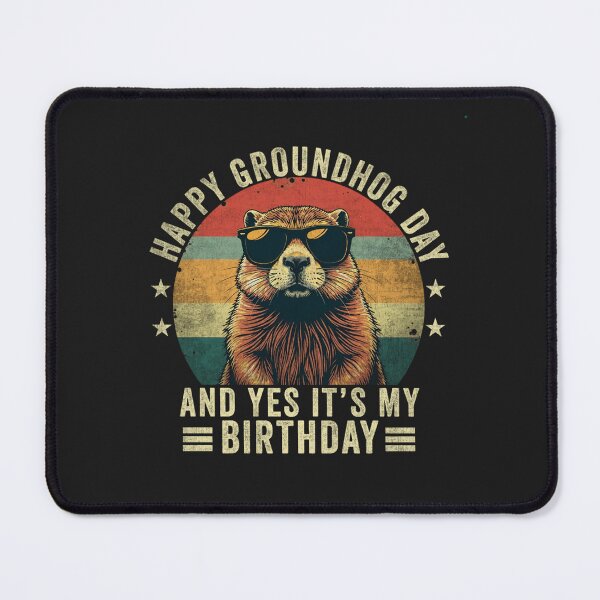 Item preview, Happy Groundhog Day Birthday – Cool Groundhog with Sunglasses designed and sold by StiedemanAmelie.