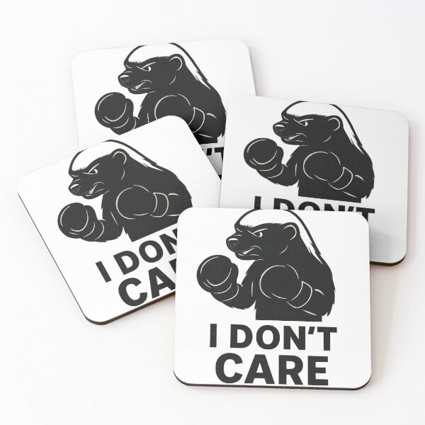 Item preview, Honey Badger "I DONT CARE" Funny Logo  designed and sold by Ali Kiwan Photo and Desgin .