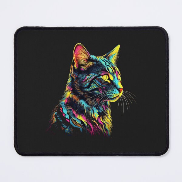 Item preview, Colourful Art Cat – Creative Cat Motif Animal Lover Design designed and sold by StiedemanAmelie.