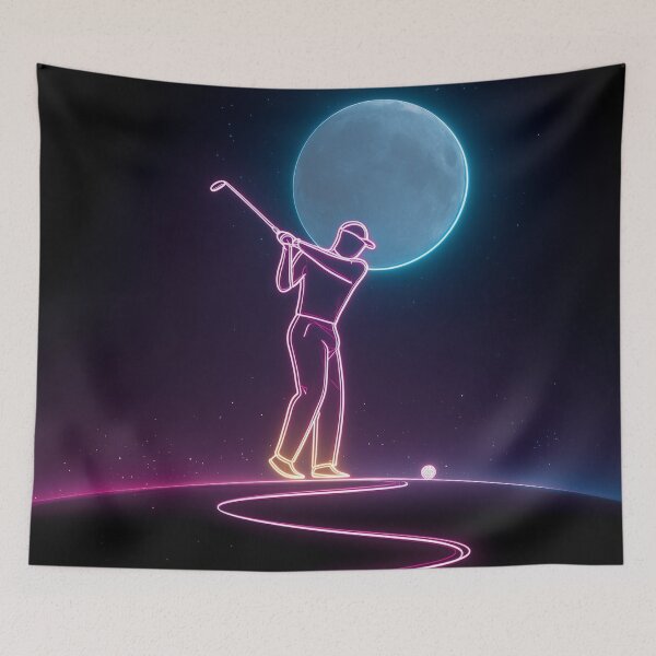 Item preview, Midnight Mulligan: Neon Moon Swing designed and sold by ArgentoArt.