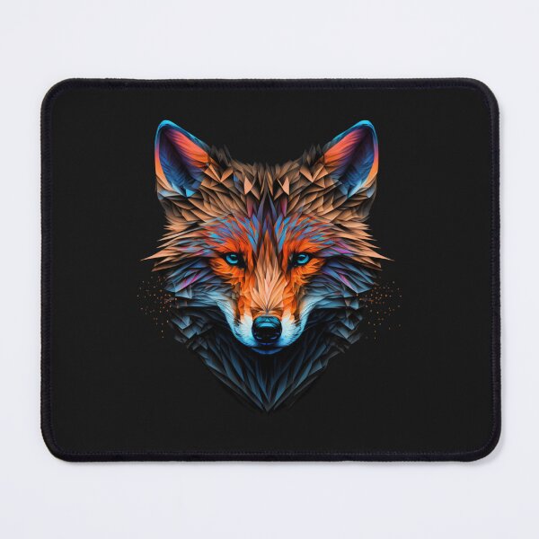 Item preview, Fox Polygon Blue Eyes – Geometric Wild Animal Design designed and sold by StiedemanAmelie.