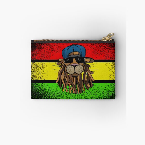 Item preview, Reggae Lion with Dreads, Shades, and Hat on Rasta Colors designed and sold by TheDezignKitchen.
