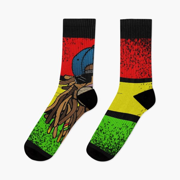 Item preview, Reggae Lion with Dreads, Shades, and Hat on Rasta Colors designed and sold by TheDezignKitchen.