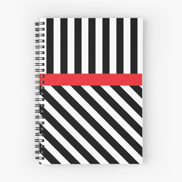 Item preview, Black and white striped preppy pattern unbalanced designed and sold by fluffyfamcraft.