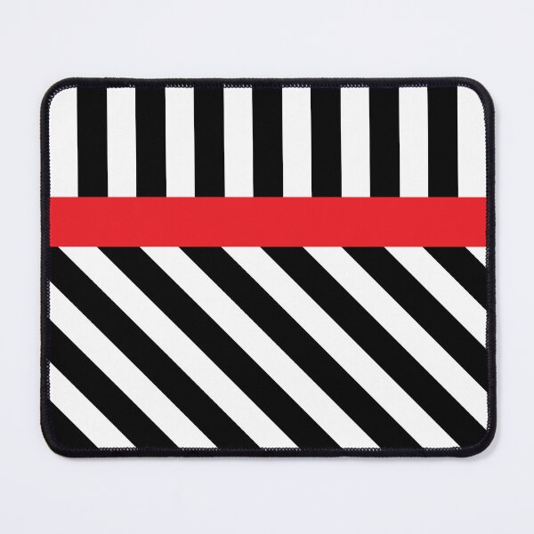 Item preview, Black and white striped preppy pattern unbalanced designed and sold by fluffyfamcraft.