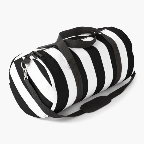 Item preview, Black and white striped preppy pattern unbalanced designed and sold by fluffyfamcraft.