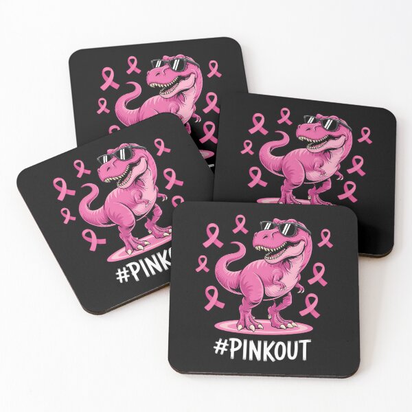 Item preview, Pink Out Breast Cancer Dinosaur Ribbon designed and sold by ValerieRodrigue.