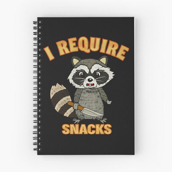 Item preview, I Require Snacks Embroidered Raccoon designed and sold by Herield.