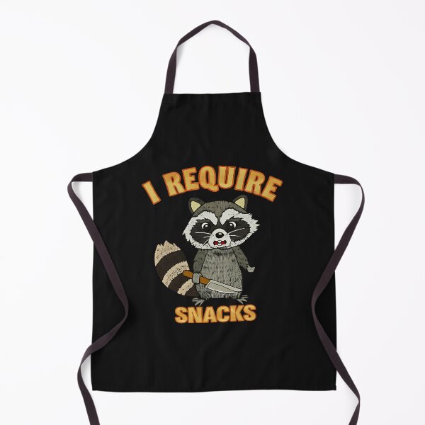 Item preview, I Require Snacks Embroidered Raccoon designed and sold by Herield.