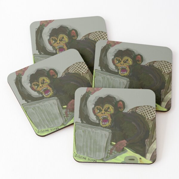 Item preview, chimpanzee is very angry with a hot take posted by a mutual he has been following since 2013 designed and sold by guilhernunes.