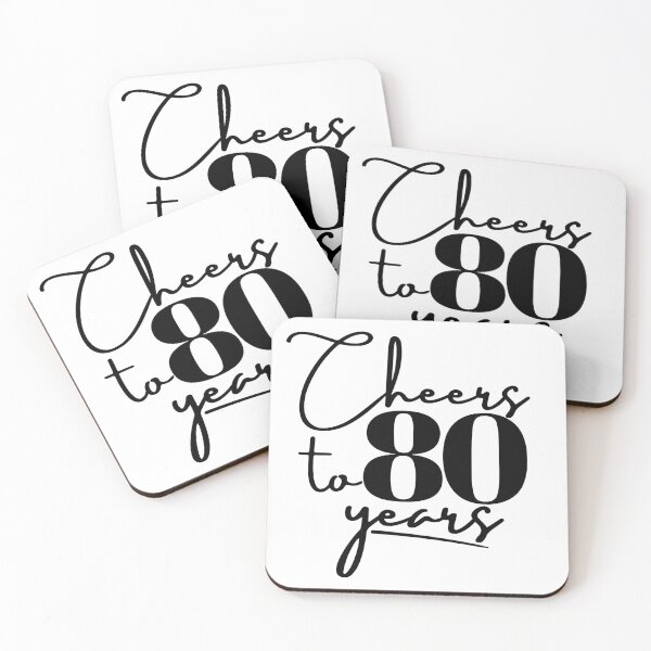 Item preview, Cheers to 80 Years Birthday Anniversary – Milestone Celebration Gift designed and sold by highflycrafts.