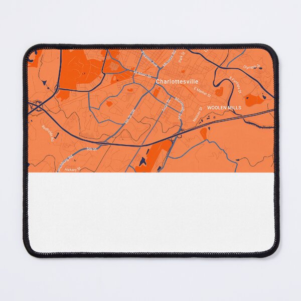 Item preview, Charlottesville-Virginia-Map designed and sold by RogerKramer.