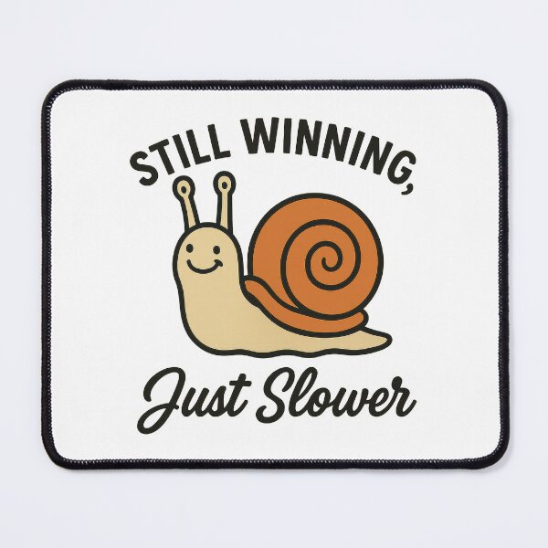 Item preview, Still Winning Just Slower Snail Sticker – Cute Motivational Slow Progress Design designed and sold by inkoutninja.