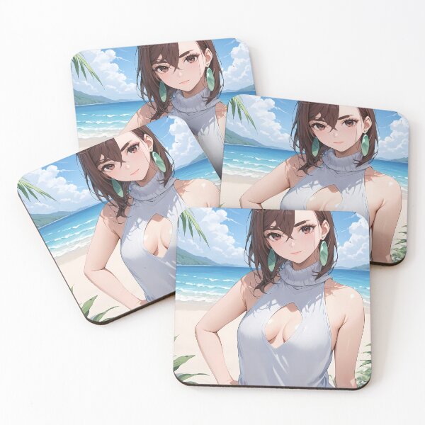 Item preview, Anime Momo Ayase Dandadan Serene Tropical Beachside Summer Glow designed and sold by Dashsopaner.