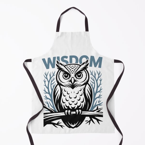 Item preview, Wise Owl Illustration with Wisdom Quote designed and sold by P1K4ppa10-Store.