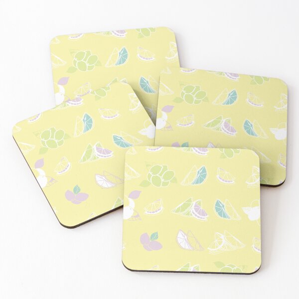 Item preview, yellow lemon types seamless pattern designed and sold by RosebudTextilesArt.