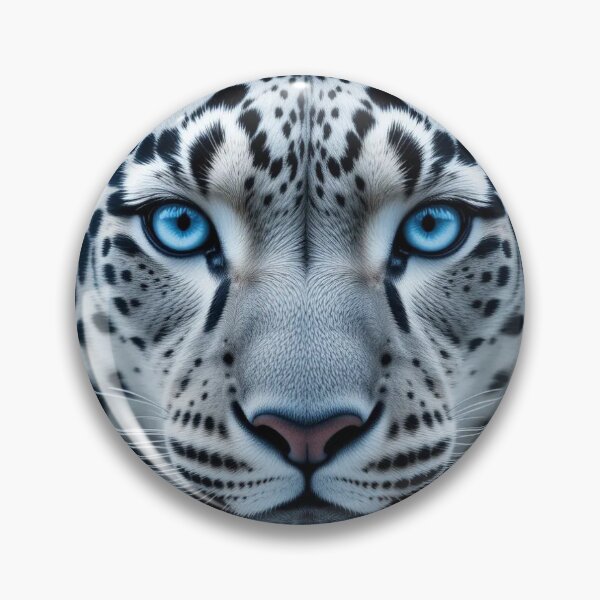 Item preview, Majestic Snow Leopard with Blue Eyes designed and sold by InezPhotography.