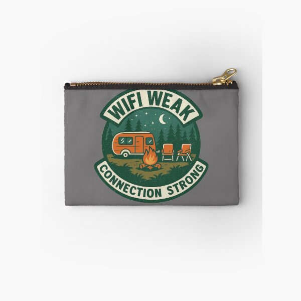 Item preview, WiFi Weak Connection Strong Boondocking Retro Badge designed and sold by Youssef-BM.
