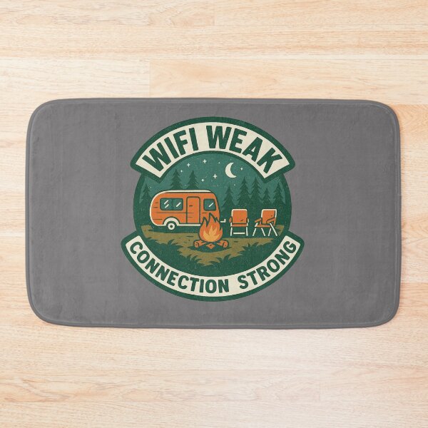 Item preview, WiFi Weak Connection Strong Boondocking Retro Badge designed and sold by Youssef-BM.