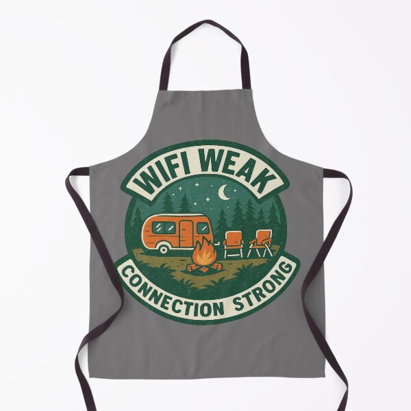 Item preview, WiFi Weak Connection Strong Boondocking Retro Badge designed and sold by Youssef-BM.