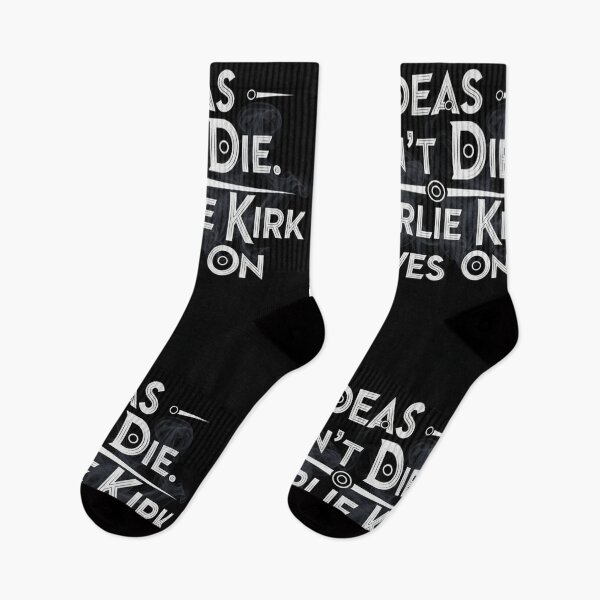 Item preview, Ideas Don't Die, Charlie Kirk Lives On T-Shirt designed and sold by LaModaLoKa01.