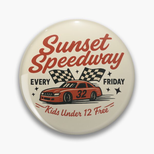 Item preview, Sunset Speedway Thrills Every Friday Night designed and sold by EdvvinStudios.