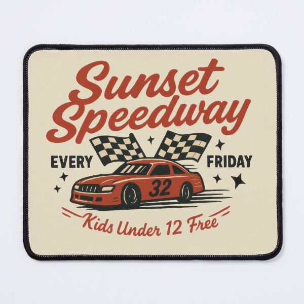 Item preview, Sunset Speedway Thrills Every Friday Night designed and sold by EdvvinStudios.