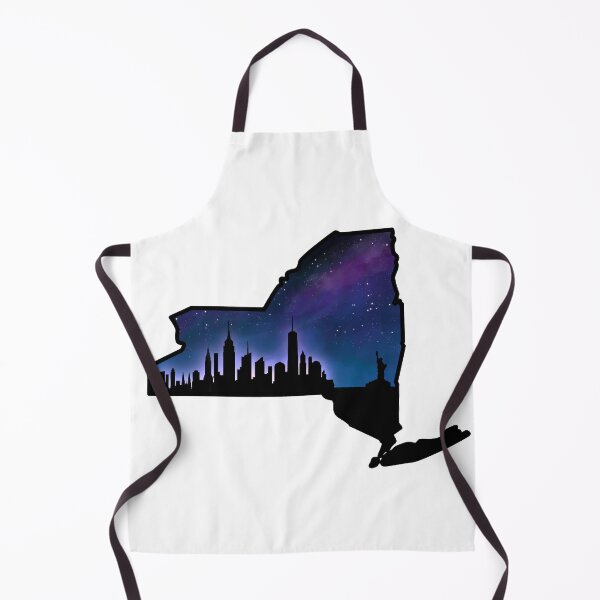 Item preview, New York Night Sky Silhouette | New York City Galaxy Art designed and sold by Tinywingscreate.