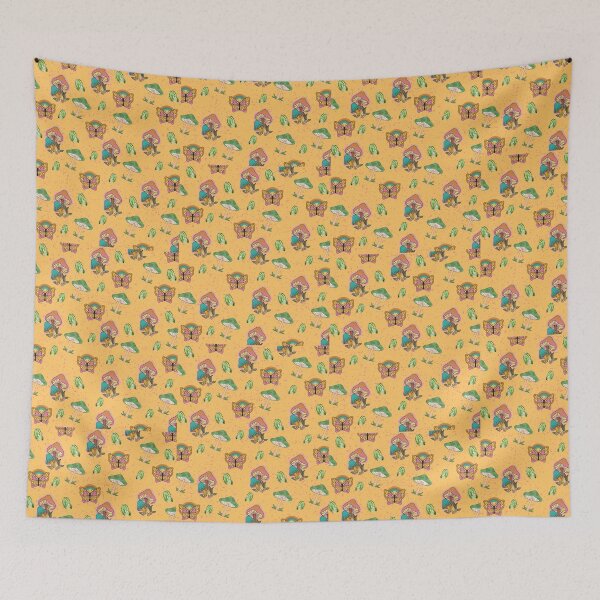 Item preview, Mushrooms and butterflies of retro designed and sold by andrasdesignssss.