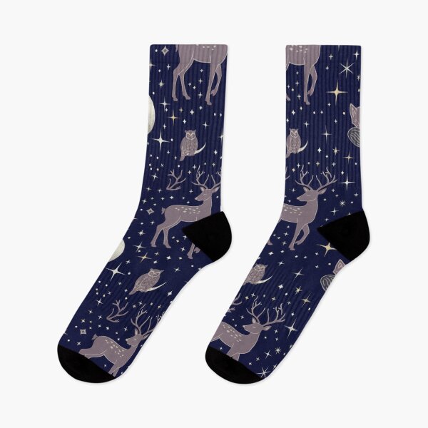 Item preview, Dreamy Celestial Woodland Animals Seamless Pattern designed and sold by ColorVR.