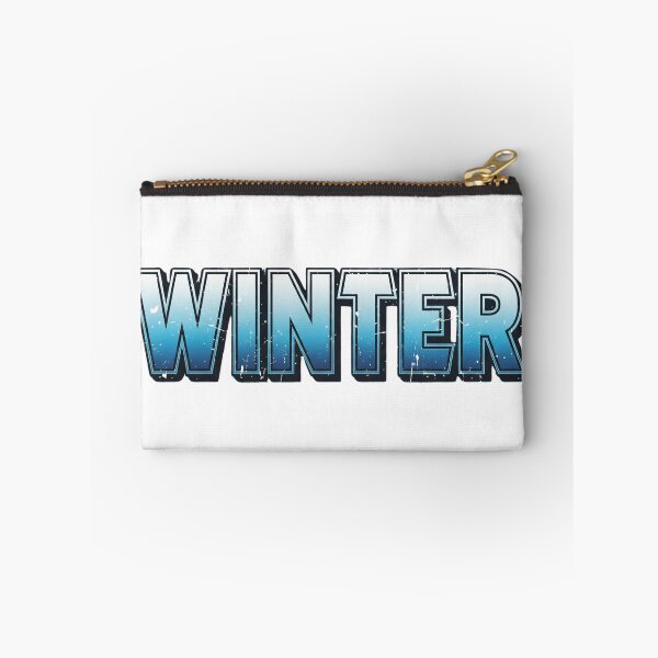 Item preview, Winter - Cold Snow Typography, Winter - Icy Blue Snow Typography designed and sold by Happyfreedom.