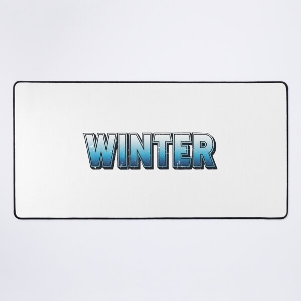 Item preview, Winter - Cold Snow Typography, Winter - Icy Blue Snow Typography designed and sold by Happyfreedom.