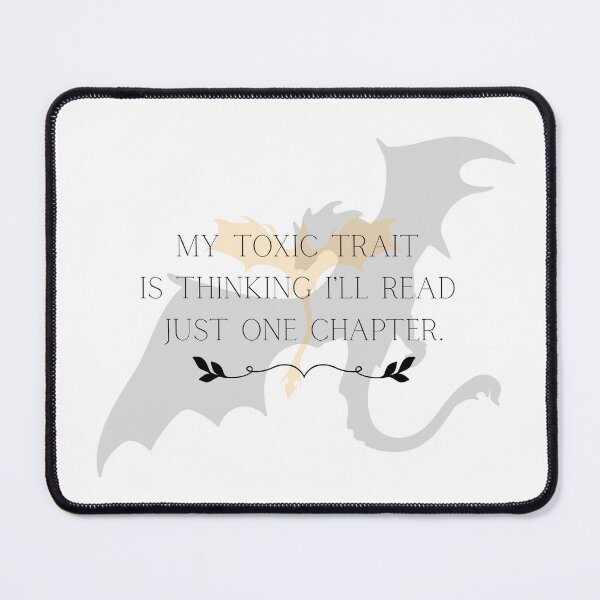 Item preview, Just One Chapter | Funny Book Lover Dragon designed and sold by thatgirlrenee91.