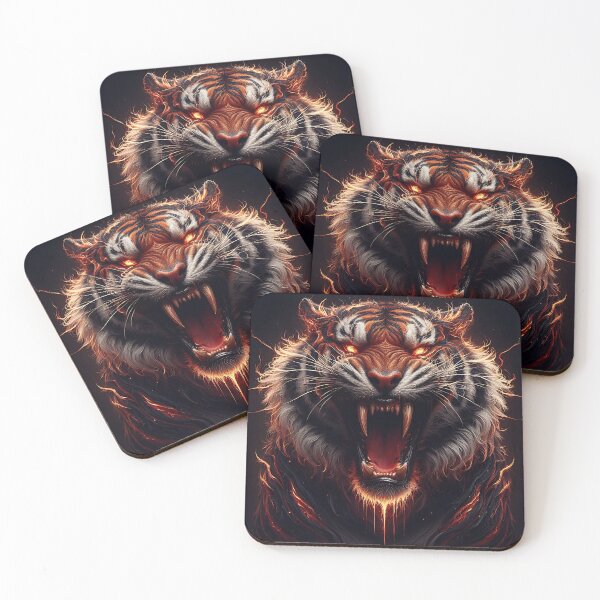Item preview, Fire Wild Tiger designed and sold by GalleryBrisArt.