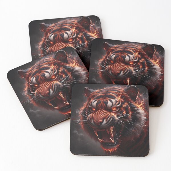 Item preview, Fire Wild Tiger designed and sold by GalleryBrisArt.
