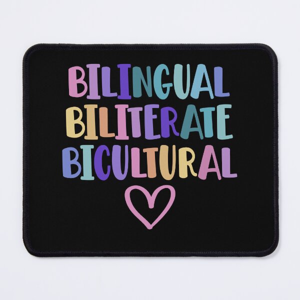 Item preview, Bilingual Biliterate Bicultural Colorful Language Pride Quote designed and sold by imtiezpuwarj.