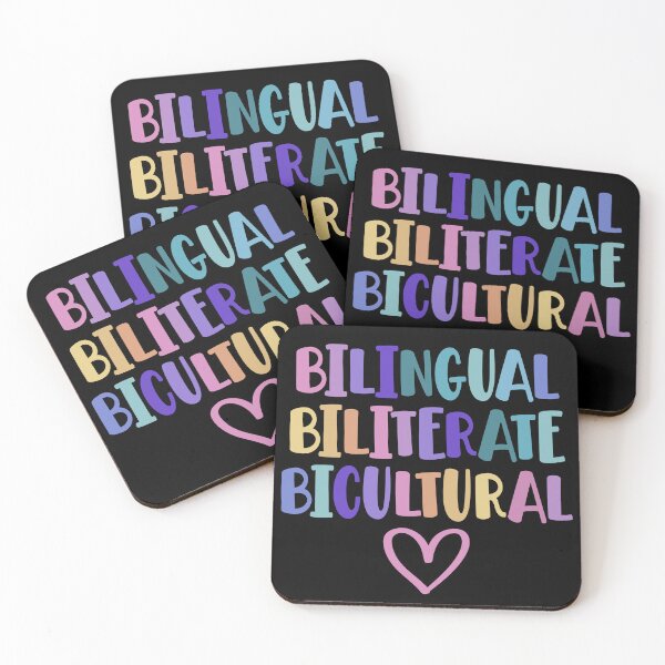 Item preview, Bilingual Biliterate Bicultural Colorful Language Pride Quote designed and sold by imtiezpuwarj.