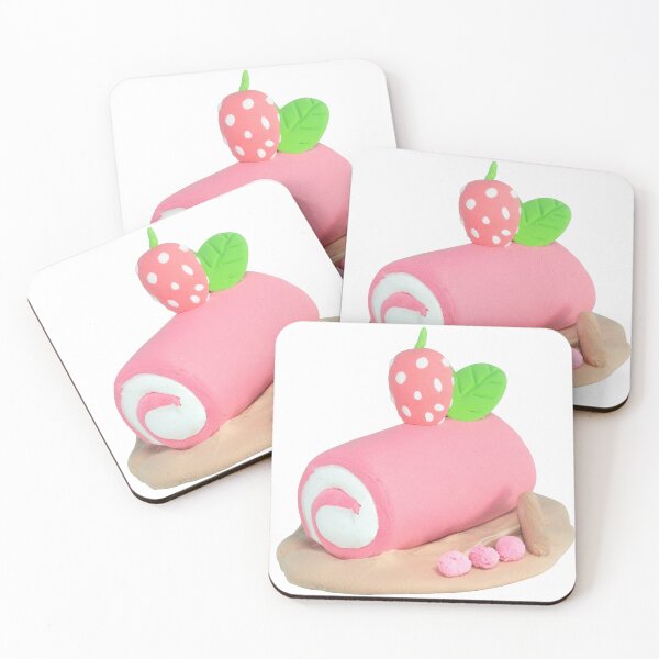 Item preview, Strawberry Cream Roll Clay Art designed and sold by MooBinArt.